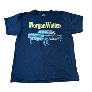 Morgan Wallen T Shirt Mens Black Truck Graphic Country Music SIZE L